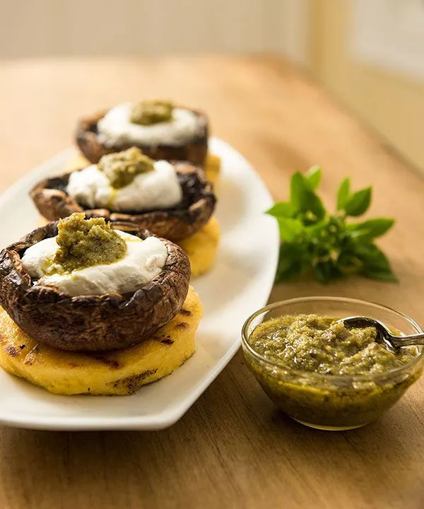 Grilled Portobello Mushrooms & Polenta Gigi Importing