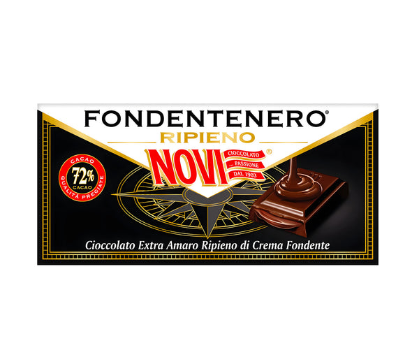 72% dark chocolate bar from Novi, imported from Italy for wholesale