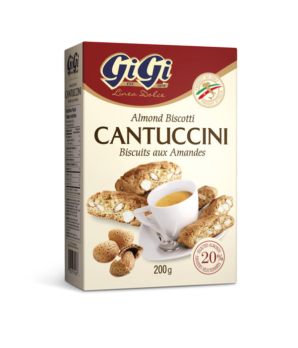 Almond Biscotti box from Gigi, 200g. Imported from Italy.
