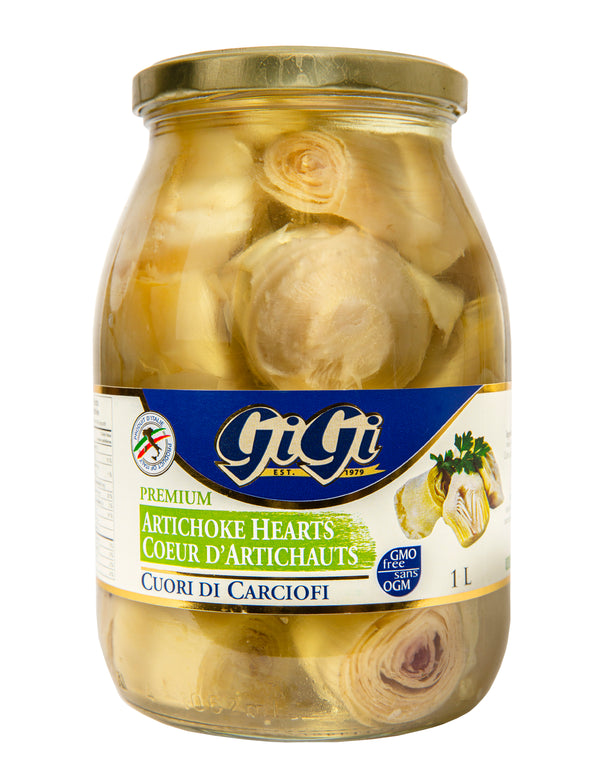 Artichoke hearts in a jar from Gigi. Imported from Italy/