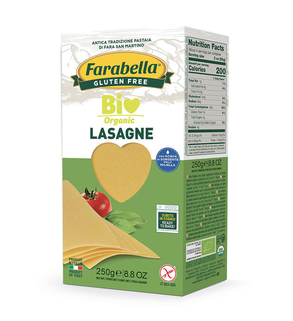 GLUTEN FREE LASAGNE / ORGANIC CORN & RICE LASAGNE