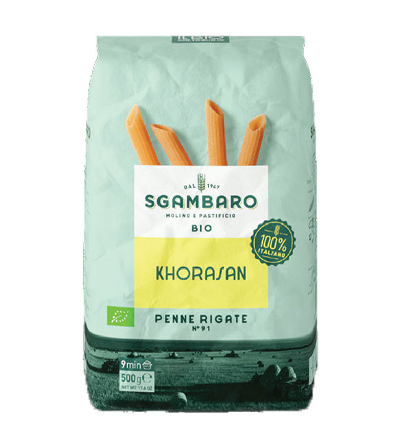 ORGANIC KHORASAN PASTA / PENNE RIGATE