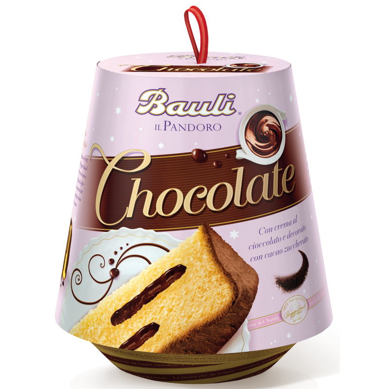 Bauli il pandoro chocolate flavour, imported from Italy