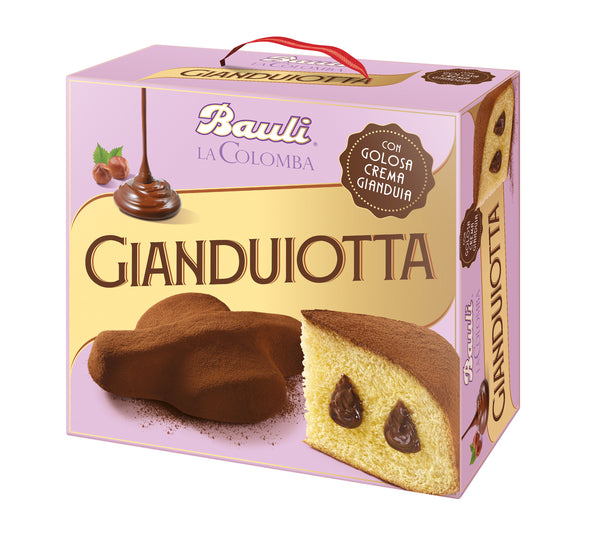 Gianduiotta, la colomba box from Bauil.  Imported from Italy.