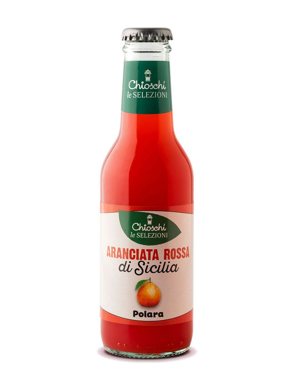 Aranciata rossa di Sicilia bottle from Italy