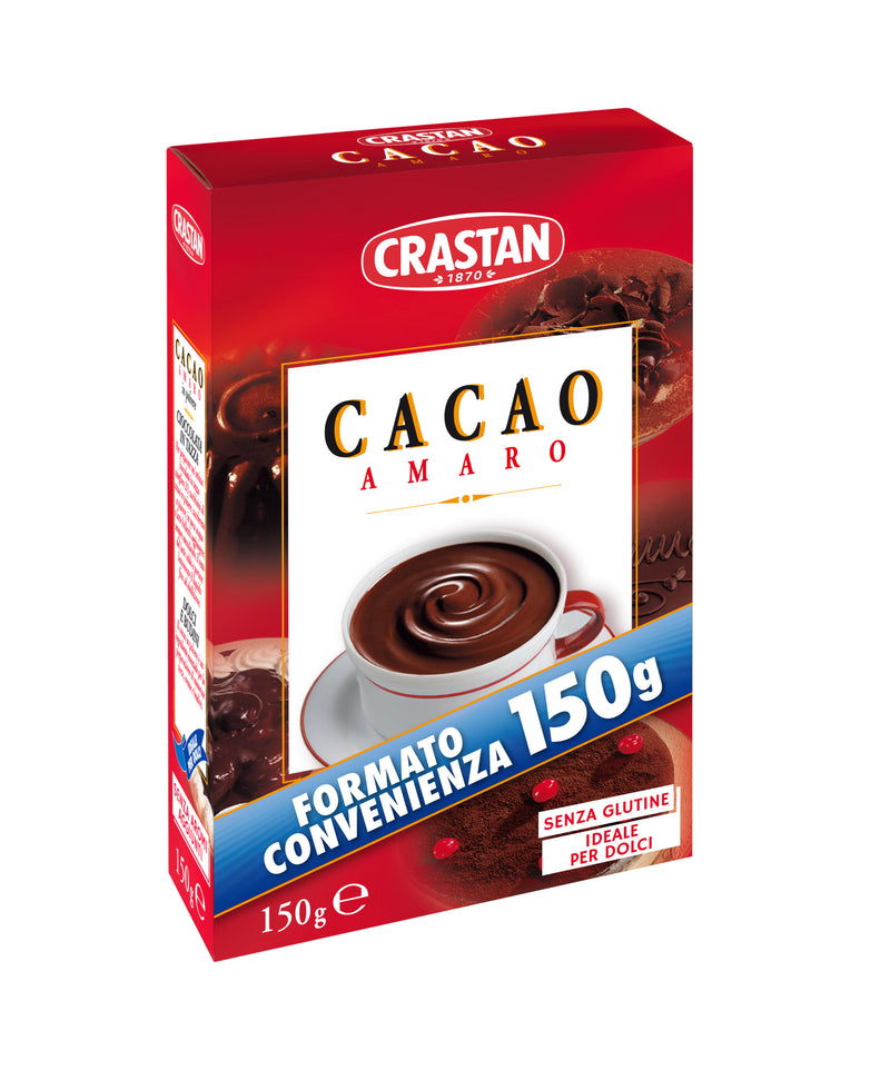 Cacao Amaro, 150g from Crastan. Imported from Italy.