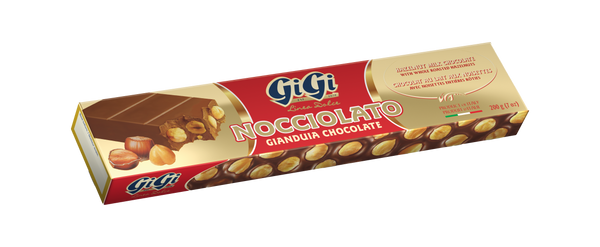 Nocciolato Gianduia chocolate bar from Gigi, Imported from Italy.
