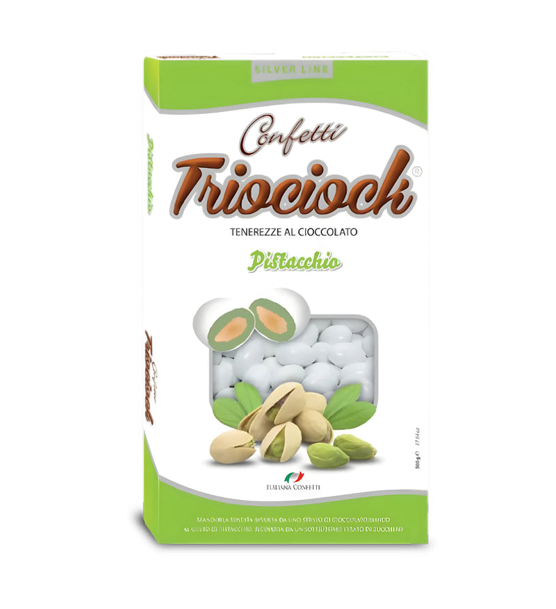 Triociock confetti pistacchio, imported from Italy for wholesale distribution